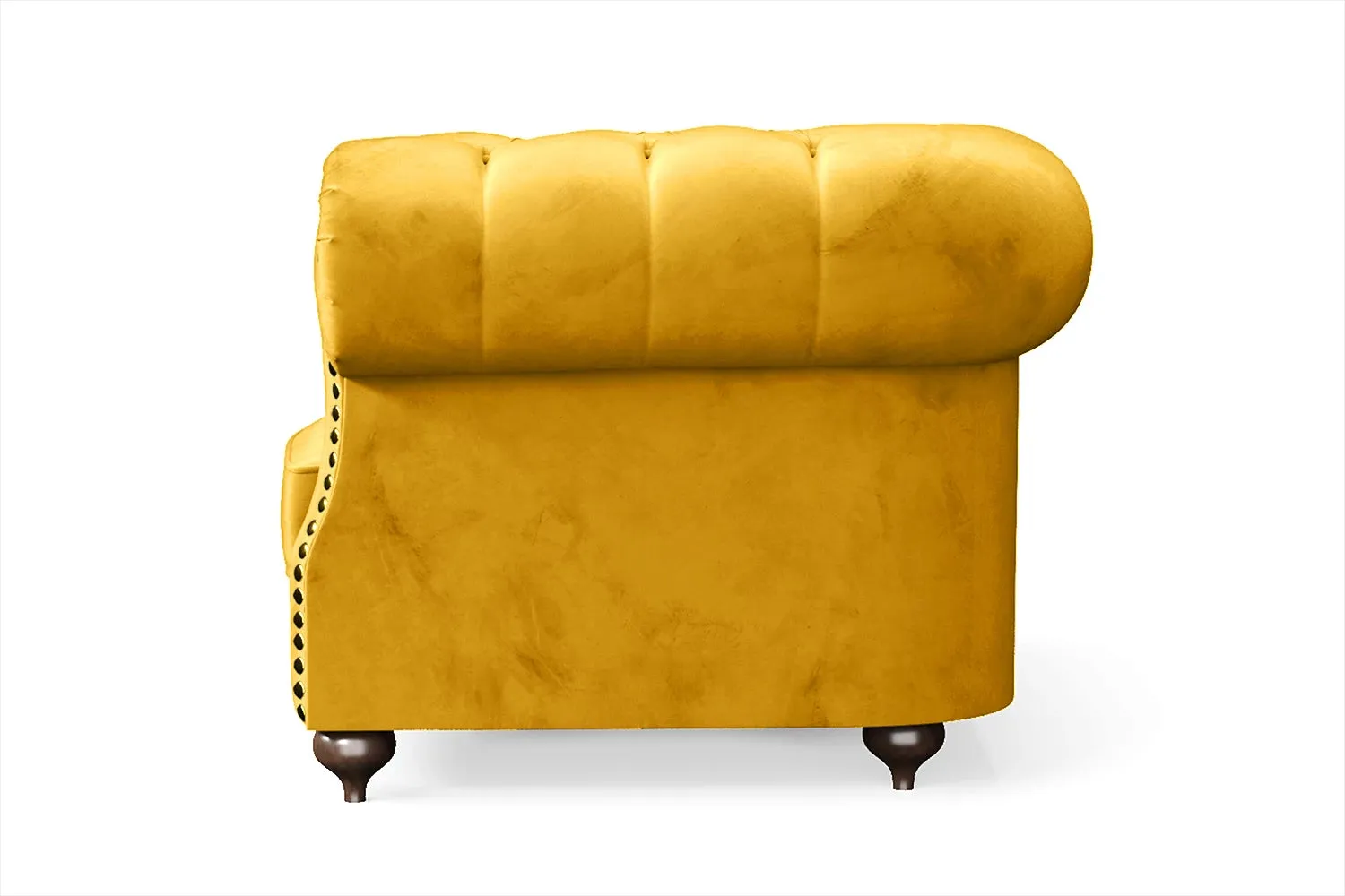 Bitonto Armchair Yellow Velvet