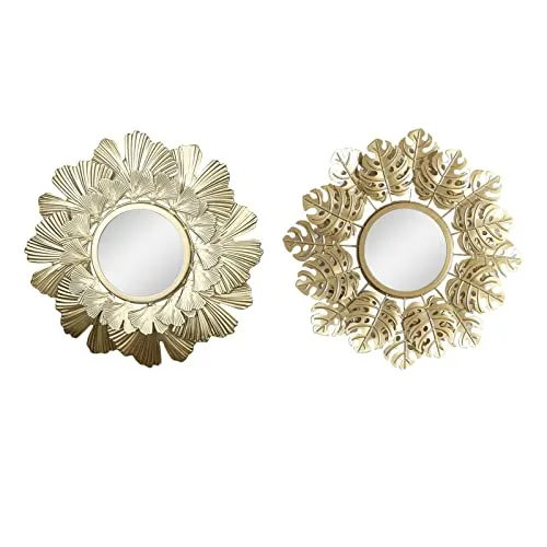 bnf Modern Decorative Wall Mirrors Wall Art for Hallway Bedroom Decoration Ginkgo Leaf