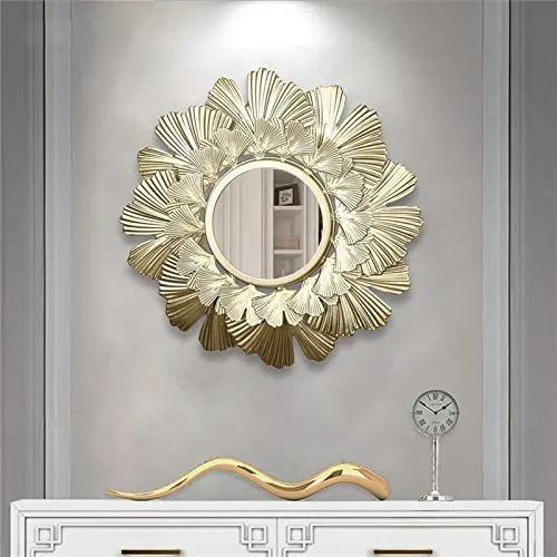 bnf Modern Decorative Wall Mirrors Wall Art for Hallway Bedroom Decoration Ginkgo Leaf