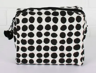 Bohemia Hand Made Spot Print Wash Bag