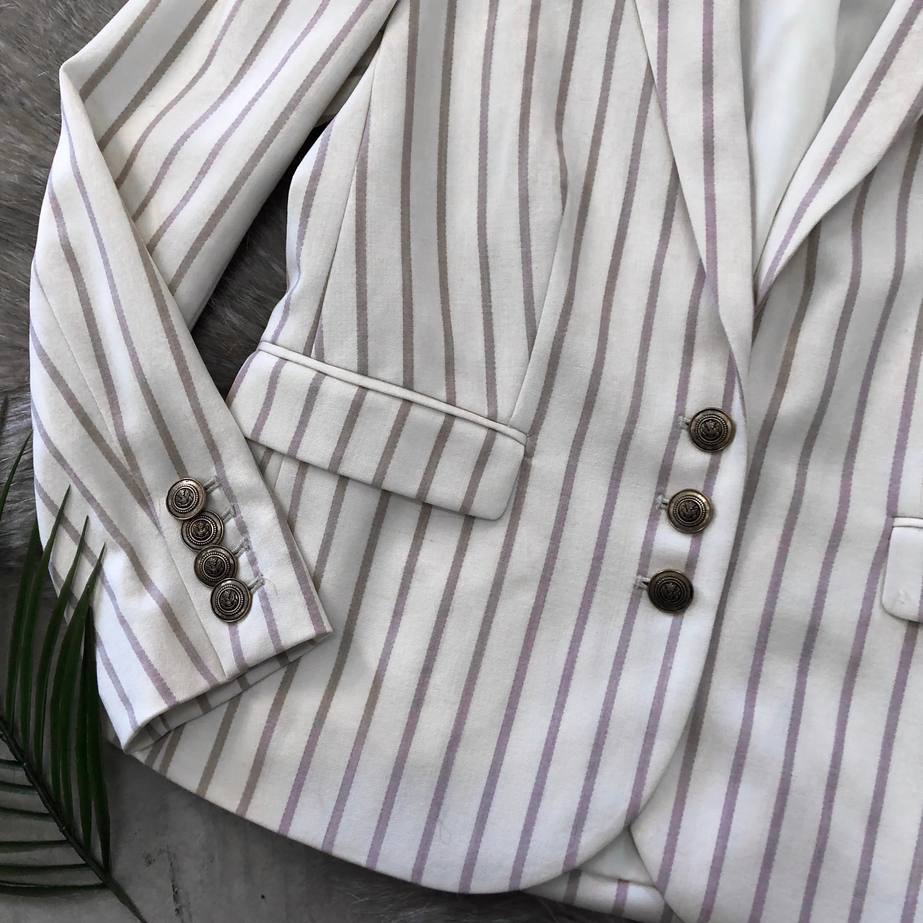Buckley Tailors Pinstripe Blazer - Size 4