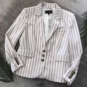 Buckley Tailors Pinstripe Blazer - Size 4