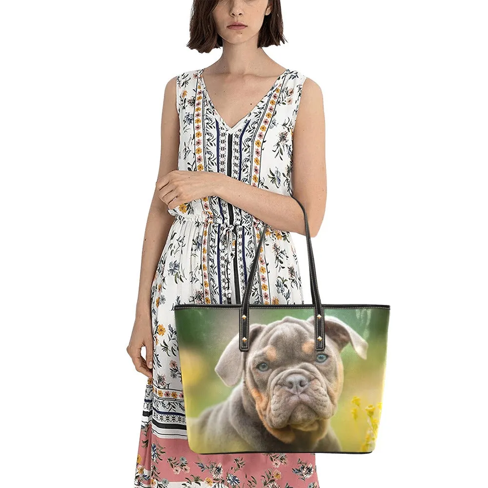 Bulldog Tote Bag - Puppy