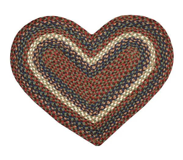 Burgundy/Gray Braided Rug In Different Shapes And Sizes