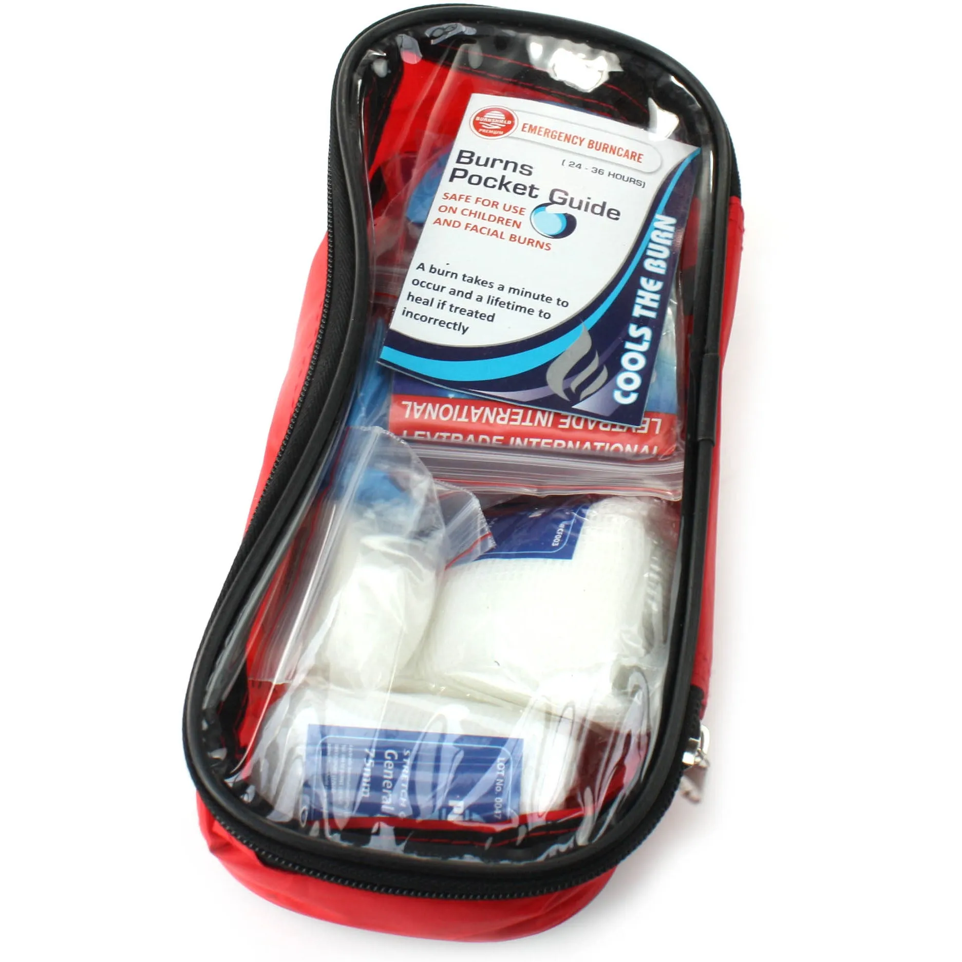Burnshield Responder Kit in a Red Bag