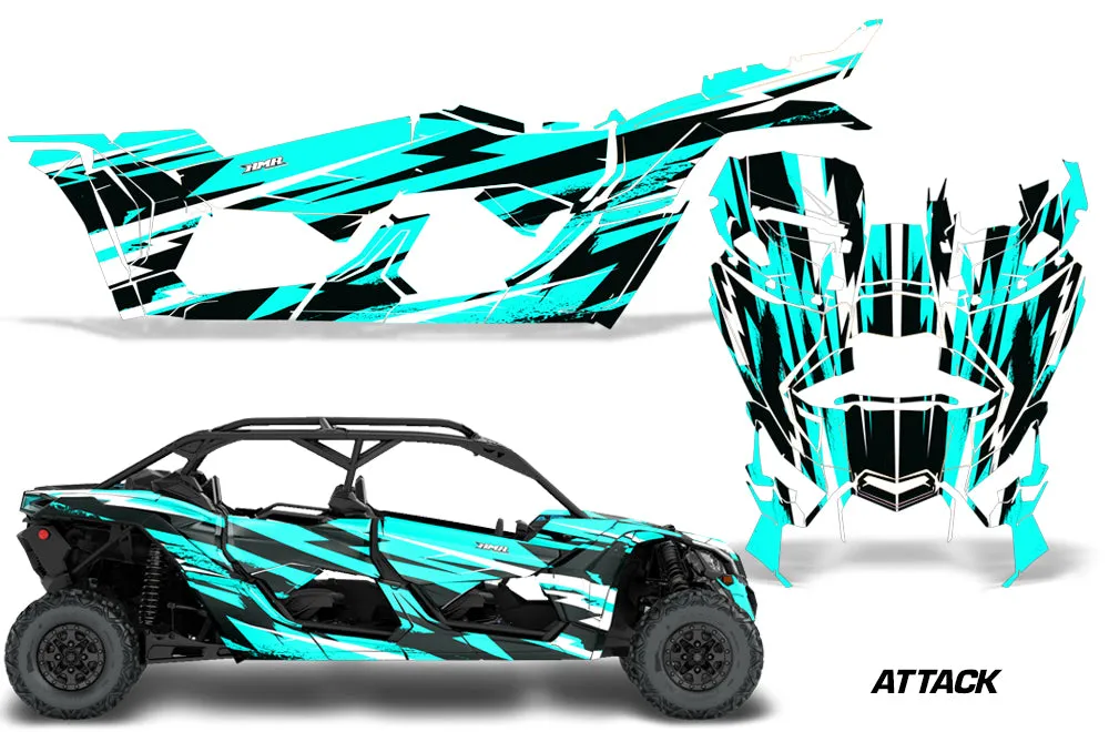Can Am Maverick X3, X-DS, X-RS 4-Door Full-Coverage Graphics (2017-2020)