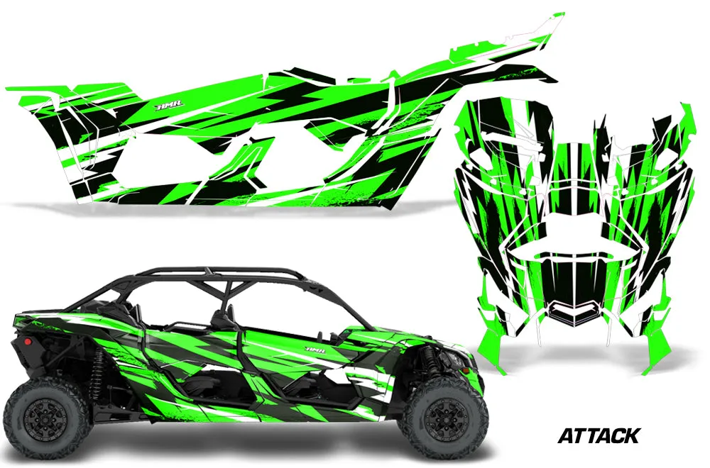 Can Am Maverick X3, X-DS, X-RS 4-Door Full-Coverage Graphics (2017-2020)