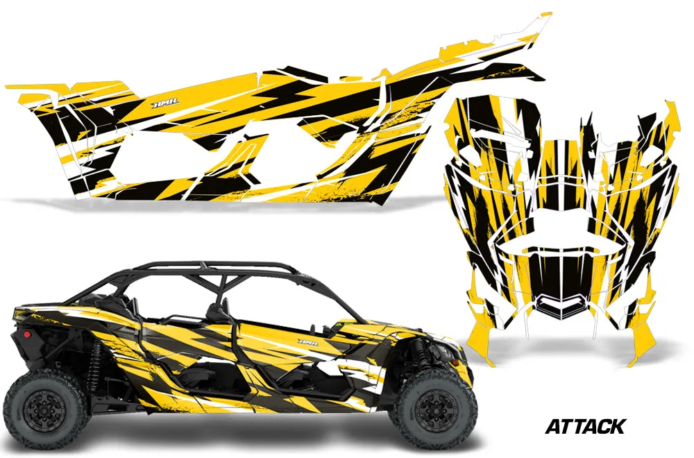 Can Am Maverick X3, X-DS, X-RS 4-Door Full-Coverage Graphics (2017-2020)