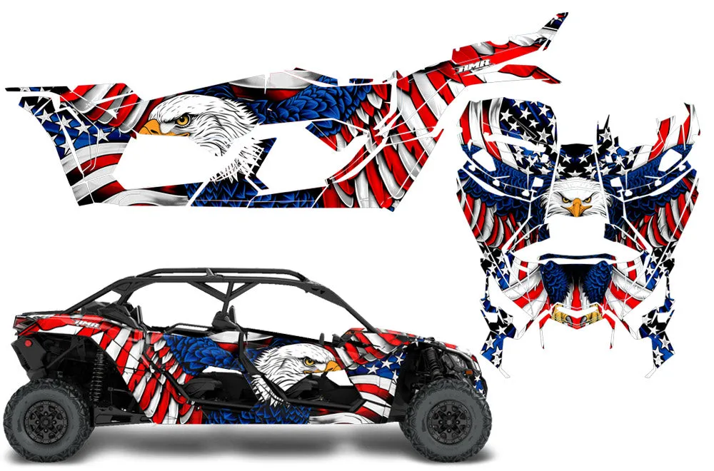 Can Am Maverick X3, X-DS, X-RS 4-Door Full-Coverage Graphics (2017-2020)