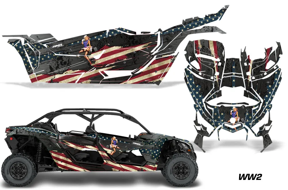 Can Am Maverick X3, X-DS, X-RS 4-Door Full-Coverage Graphics (2017-2020)