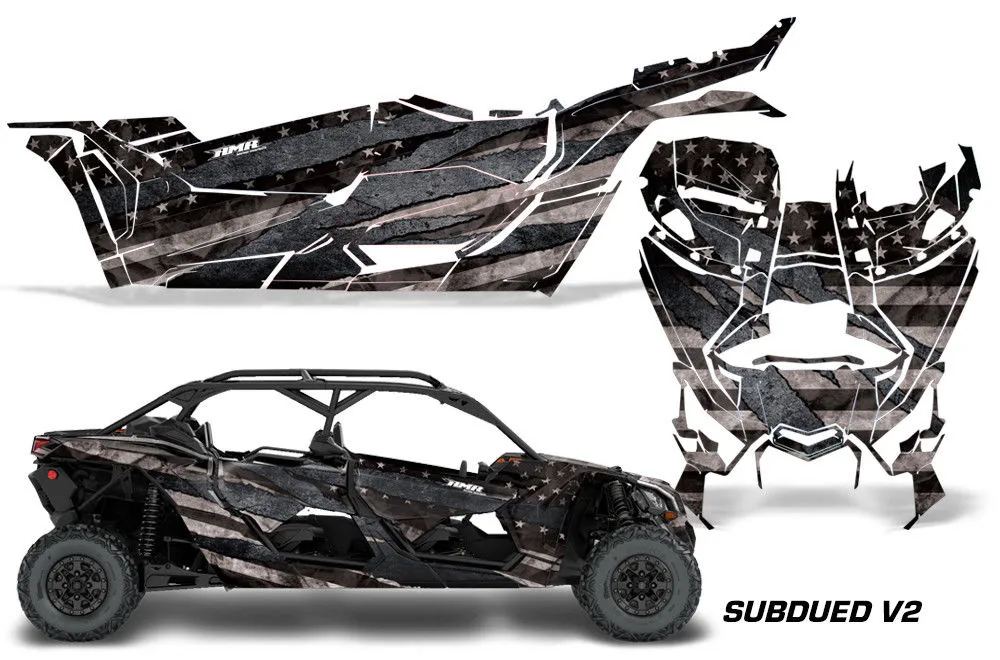 Can Am Maverick X3, X-DS, X-RS 4-Door Full-Coverage Graphics (2017-2020)