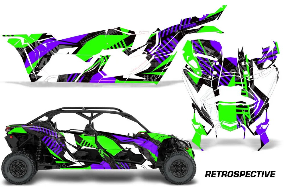 Can Am Maverick X3, X-DS, X-RS 4-Door Full-Coverage Graphics (2017-2020)