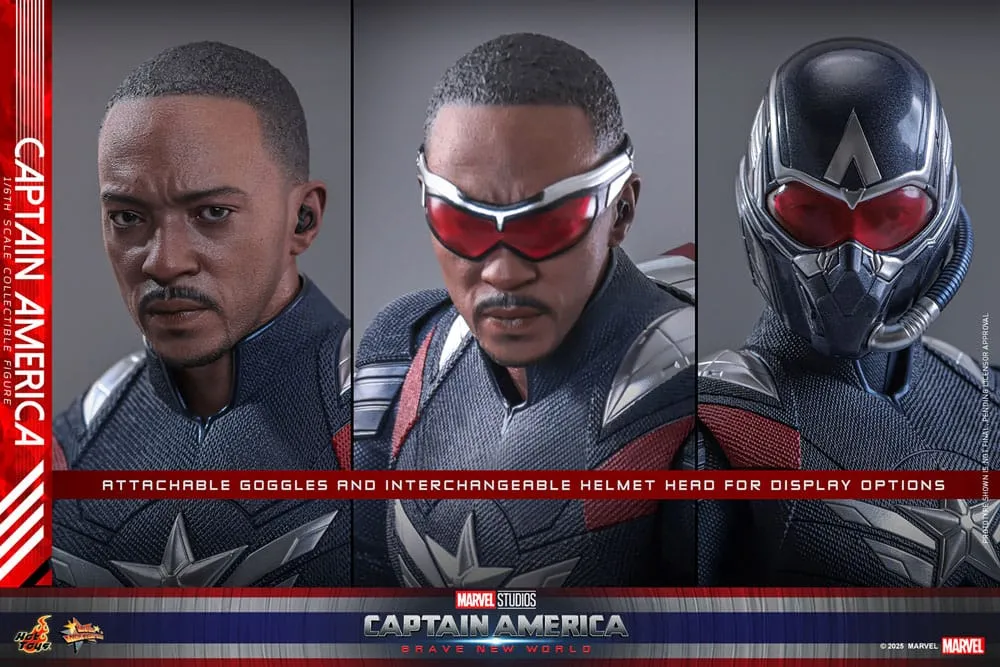 Captain America: Brave New World Movie Masterpiece Action Figure 1/6 Captain America 30 Cm