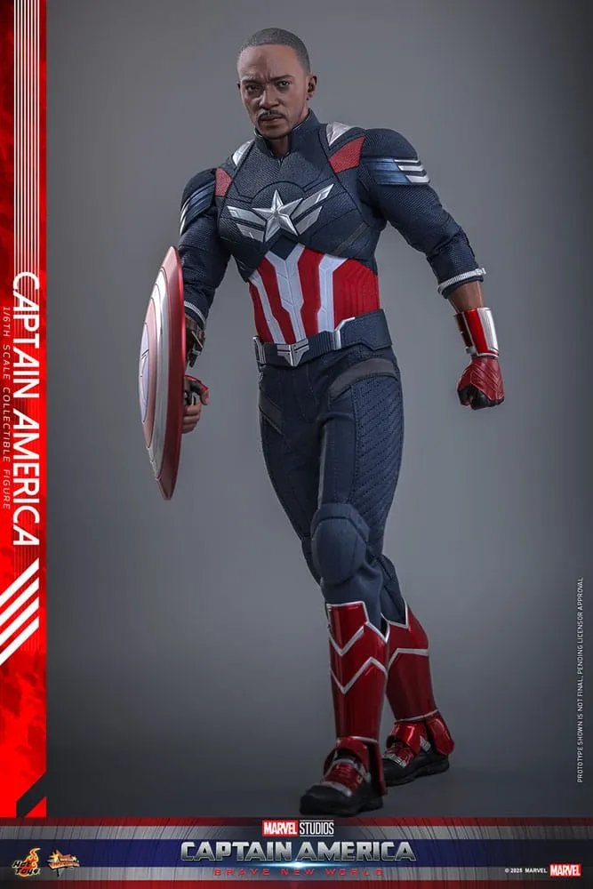 Captain America: Brave New World Movie Masterpiece Action Figure 1/6 Captain America 30 Cm