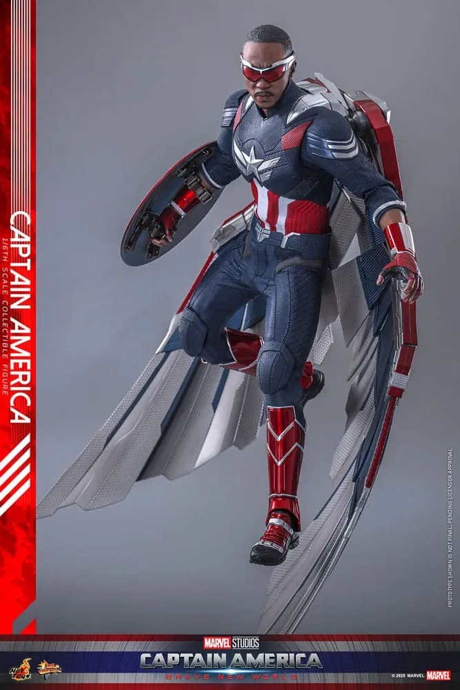 Captain America: Brave New World Movie Masterpiece Action Figure 1/6 Captain America 30 Cm