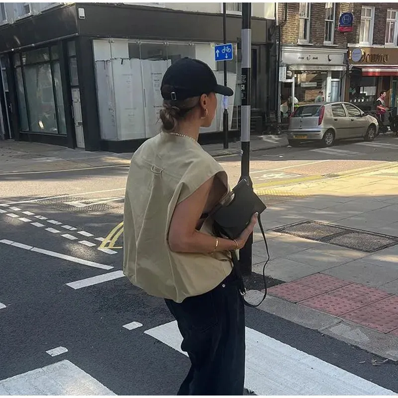 Cargo Pocket Stylish Drawstring Waistcoat