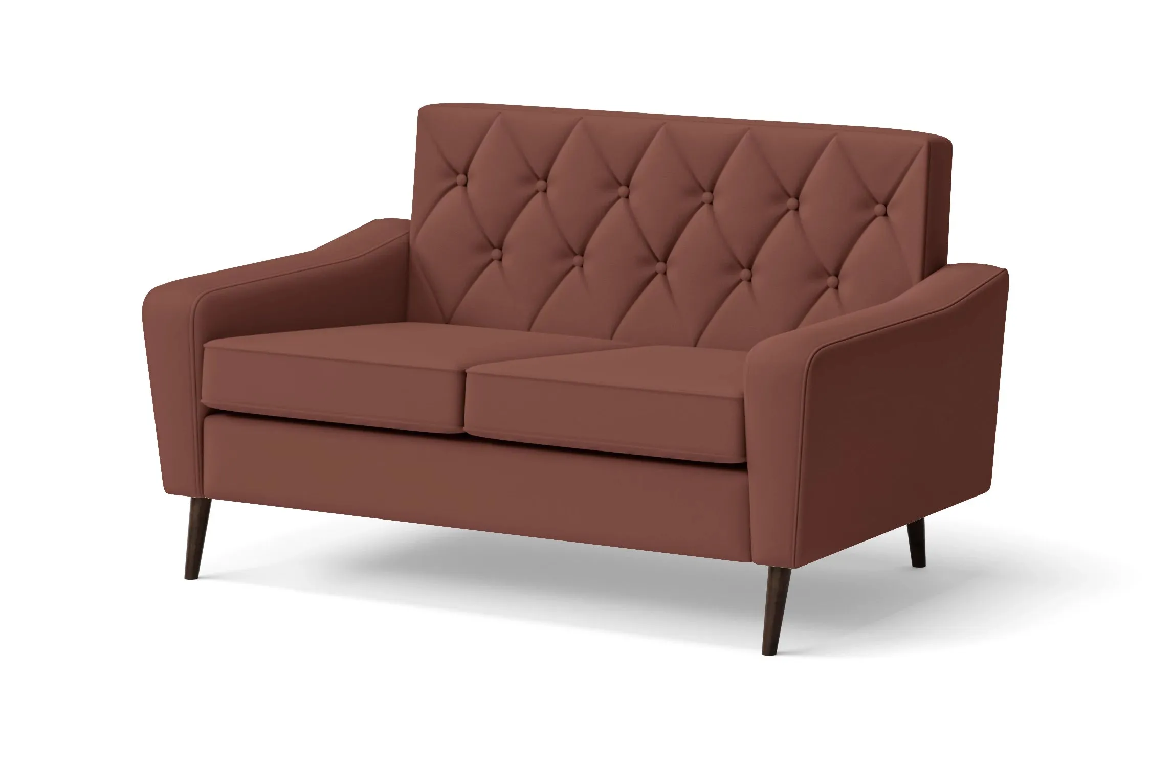 Carpi 2 Seater Sofa Mauve Leather
