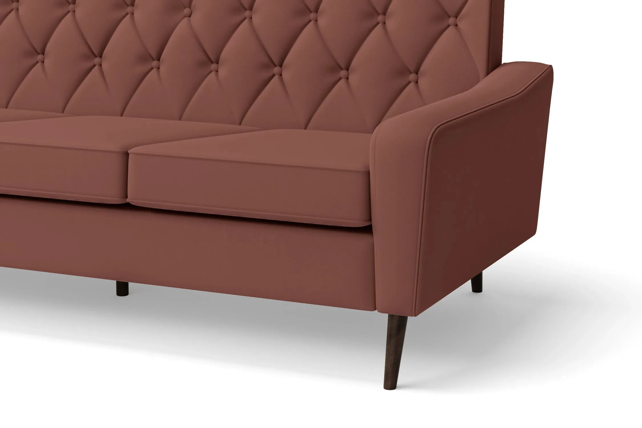 Carpi 2 Seater Sofa Mauve Leather