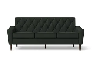 Carpi 3 Seater Sofa Green Leather