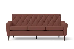 Carpi 3 Seater Sofa Mauve Leather