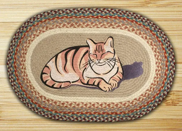 Cat Nap Oval Patch Rug