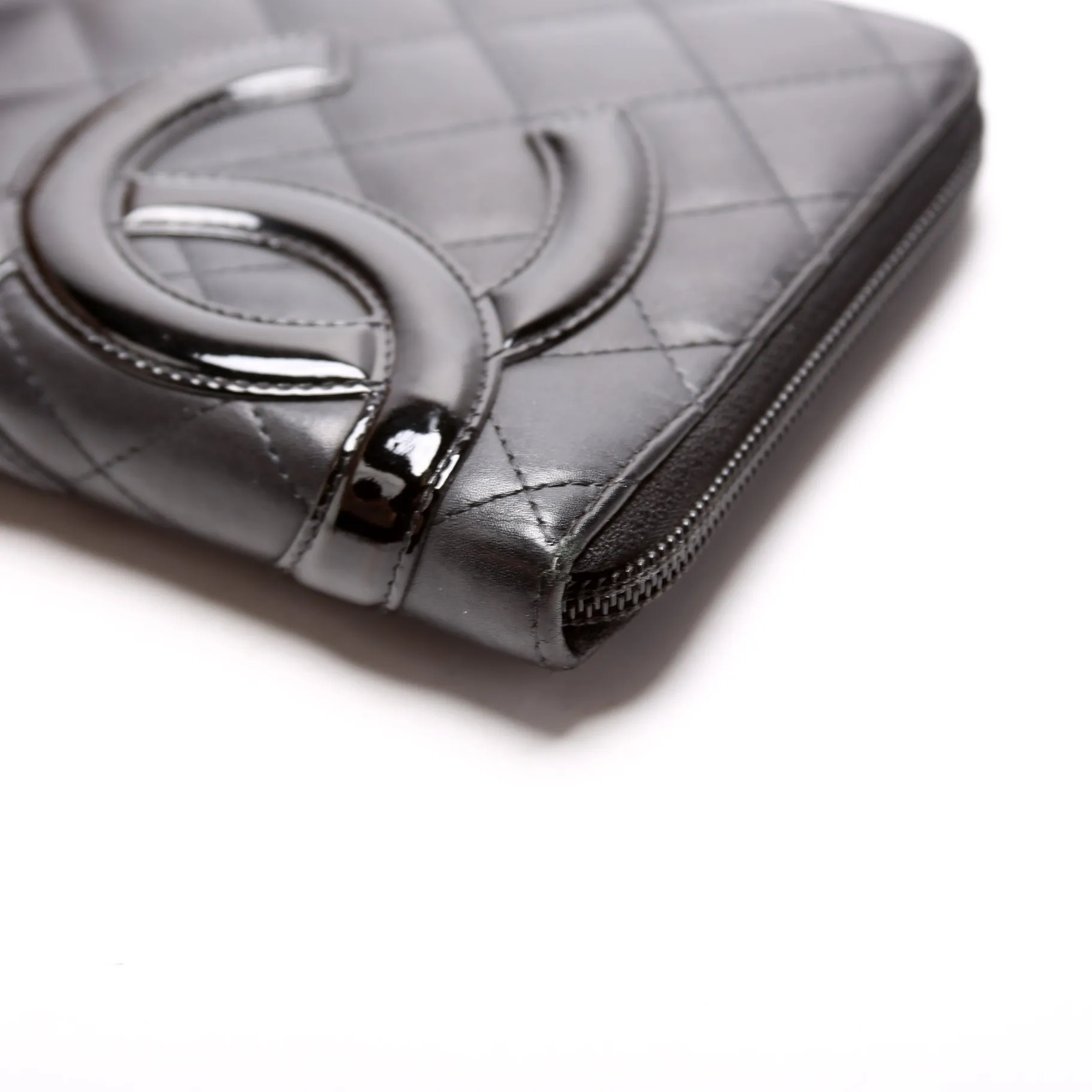 Chanel Cambon Ligne Zip Around Organizer Wallet