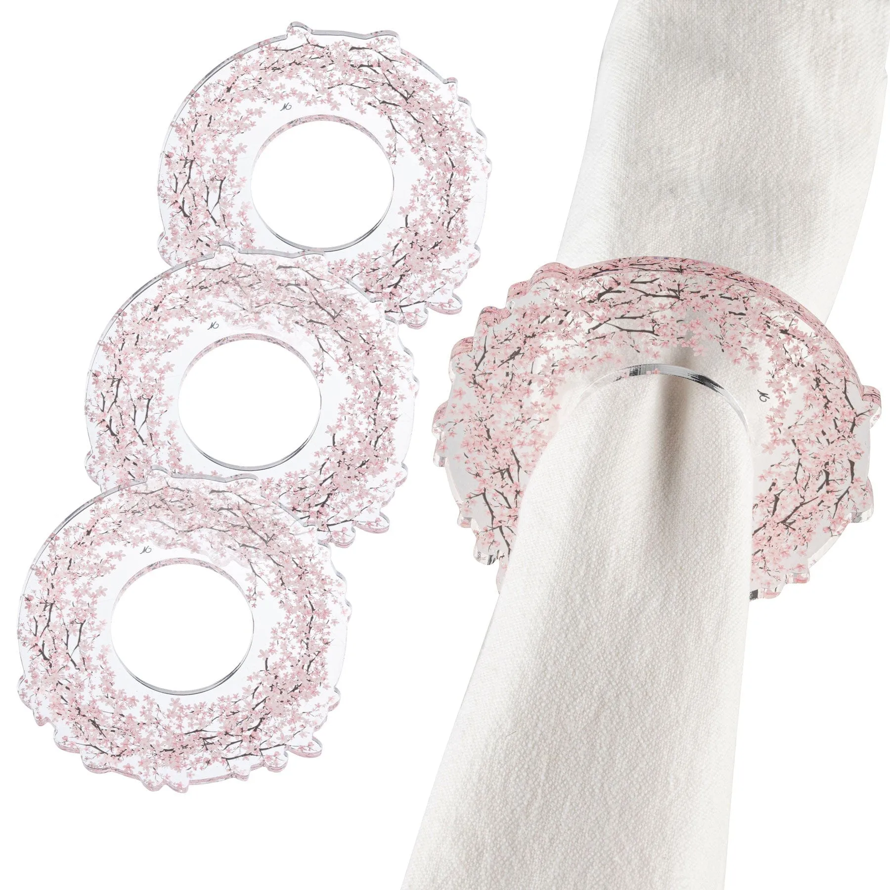 Cherry Blossom Napkin Rings