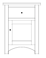 Claremont Mission Nightstand