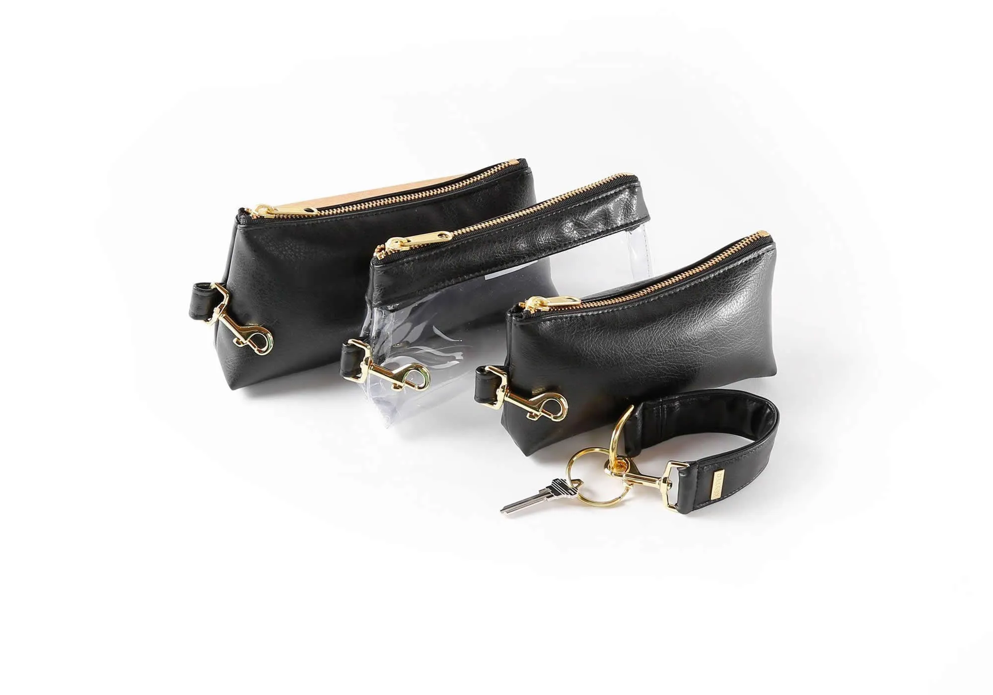 Classic Black SIGNATURE KEYPIT Set • Wristlet