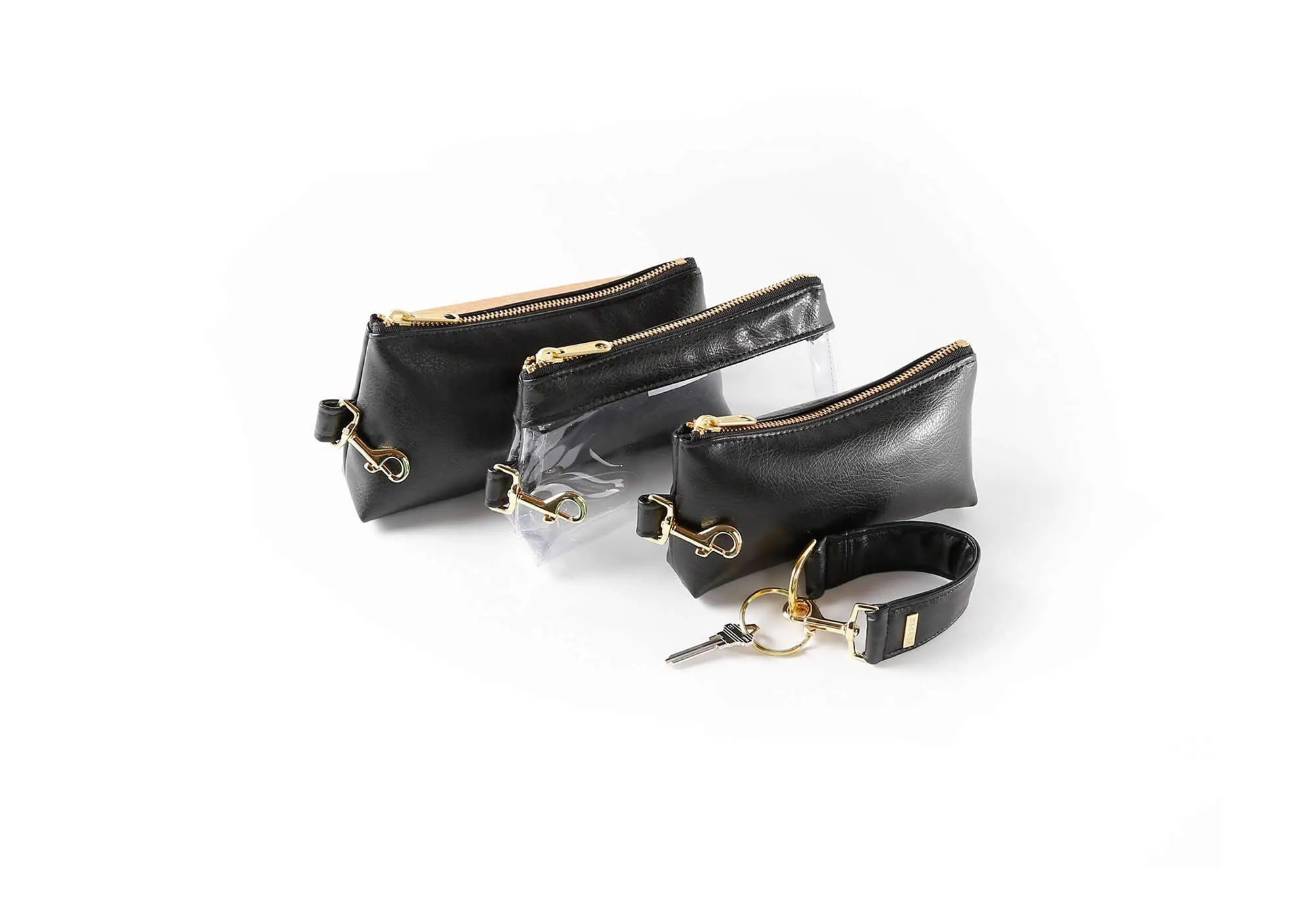 Classic Black SIGNATURE KEYPIT Set • Wristlet