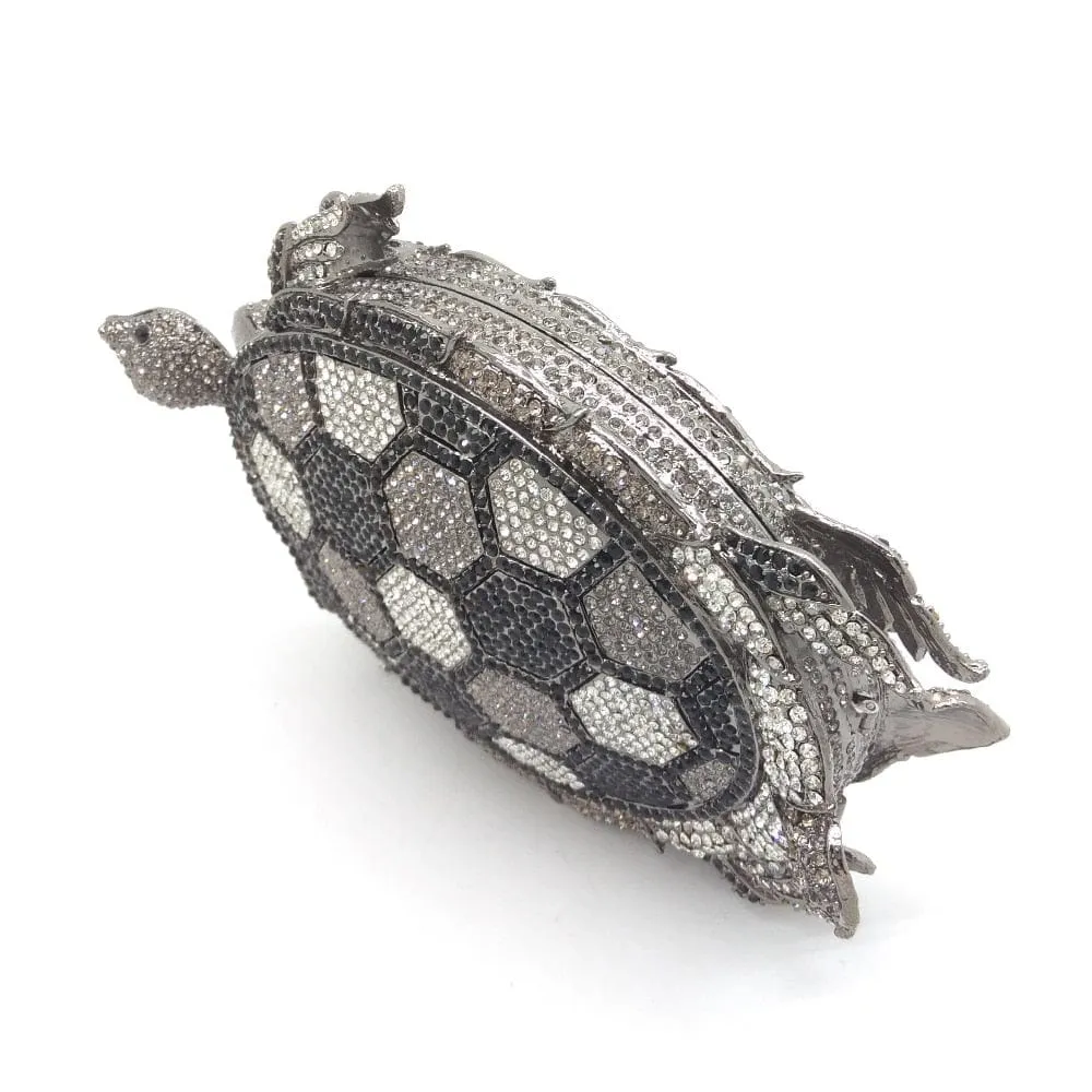Crystal Turtle Animcal Clutch Handbag