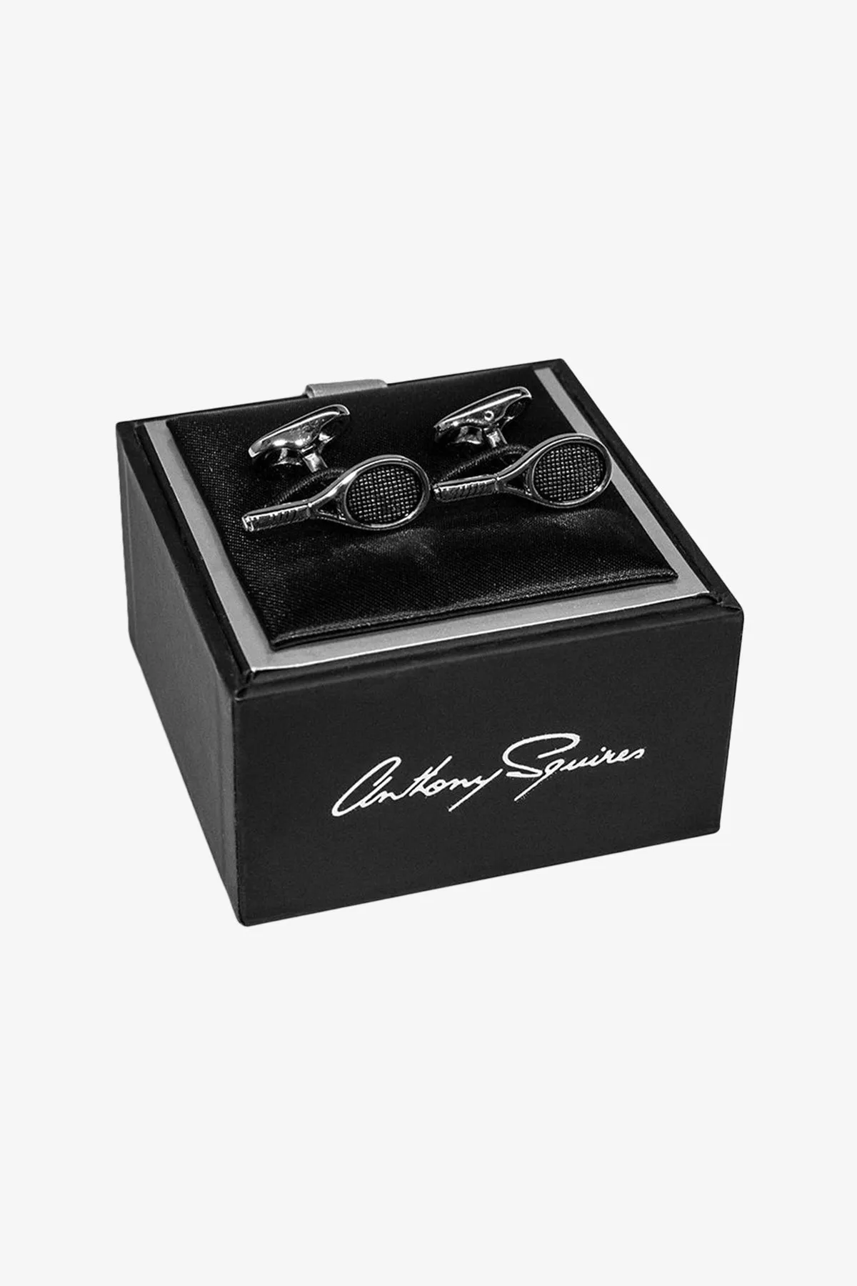 Cufflinks - Silver Tennis Racket