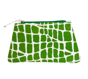 Dana Gibson Green Croc Travel Bag