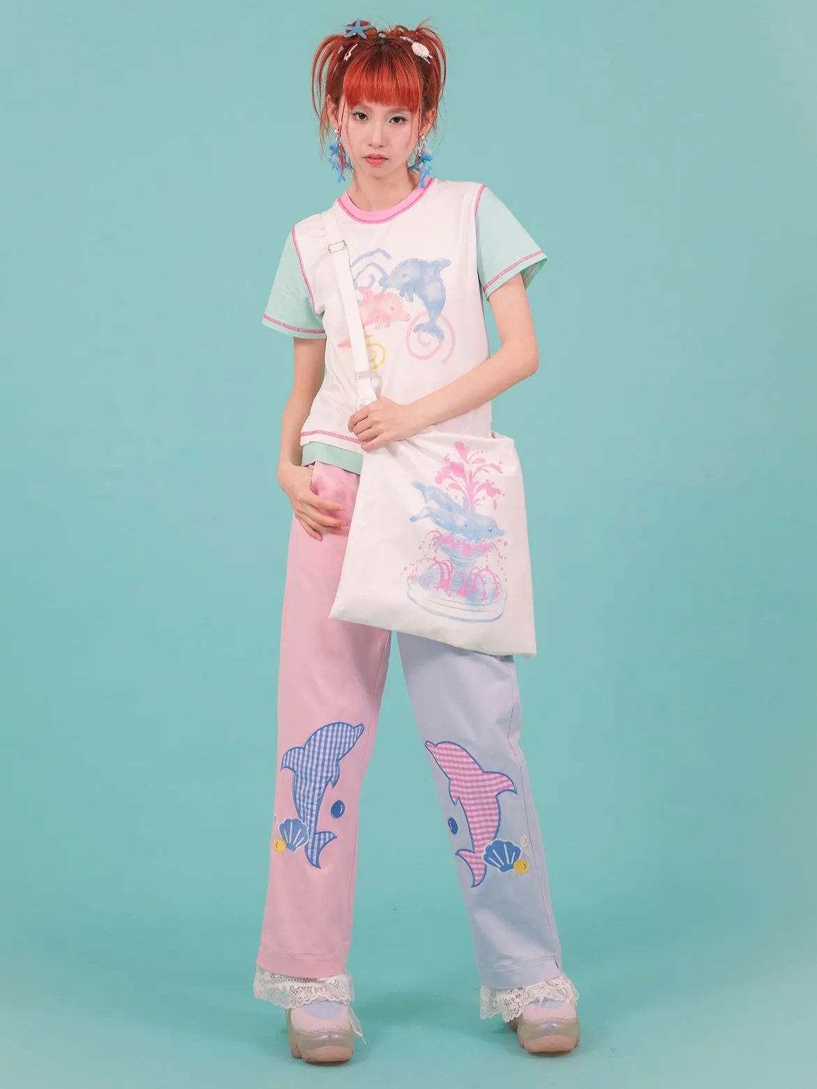Dolphin Casual Canvas Shoulder Bag