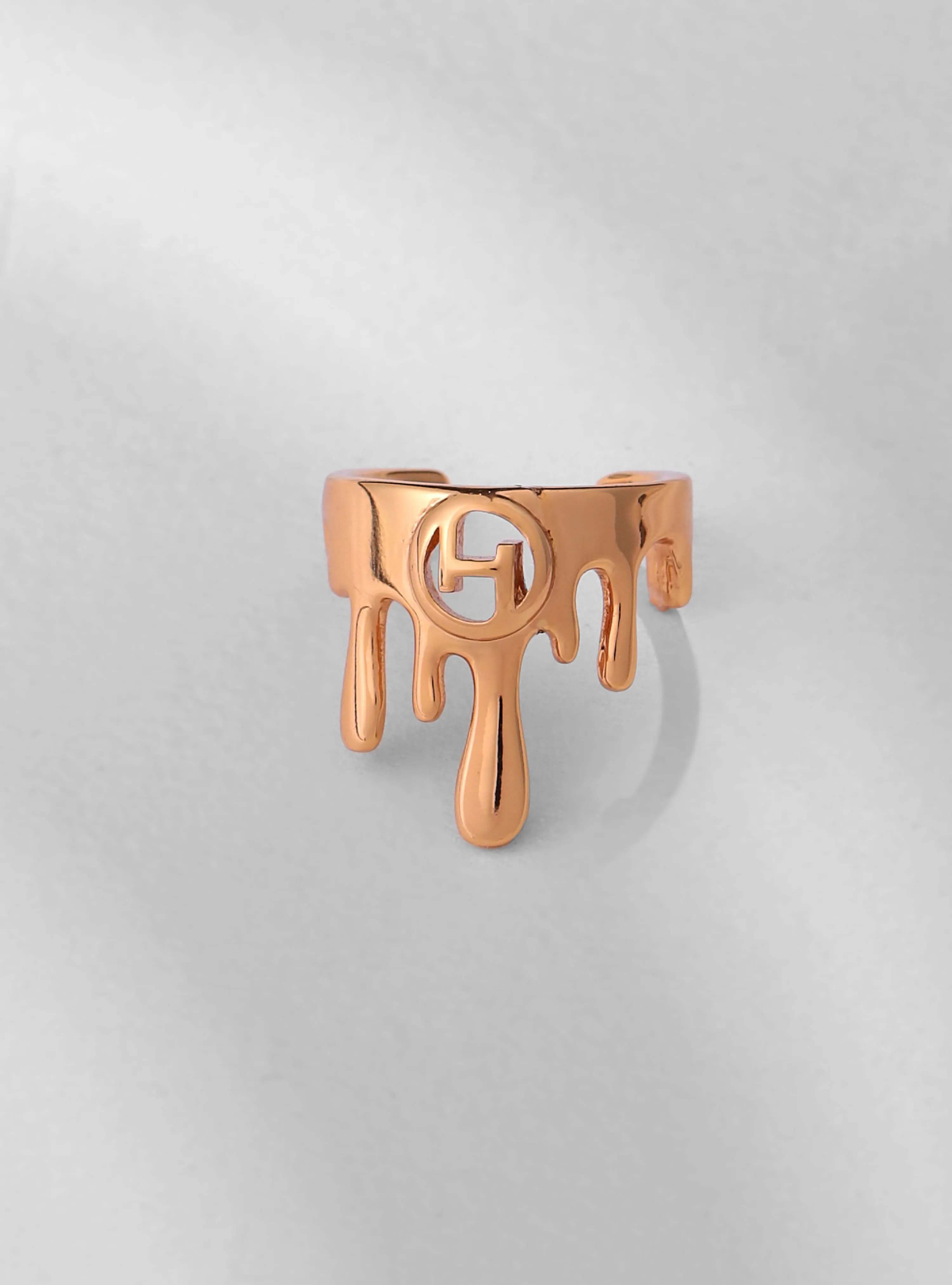 Drip OH Midi Ring In Gold