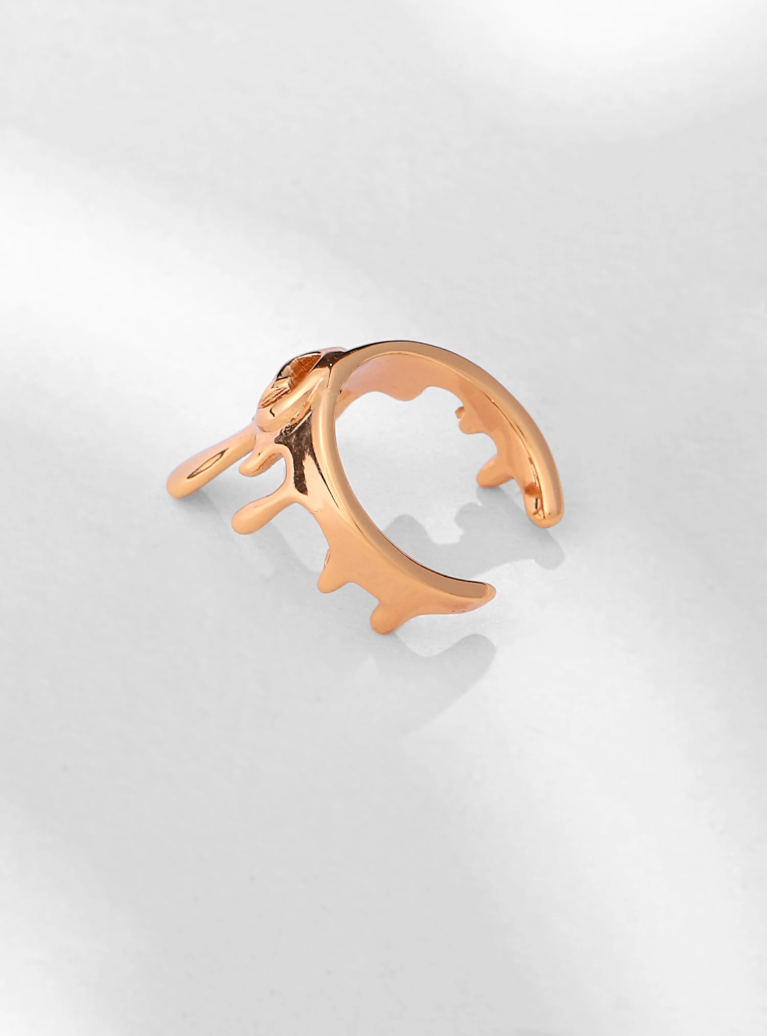 Drip OH Midi Ring In Gold