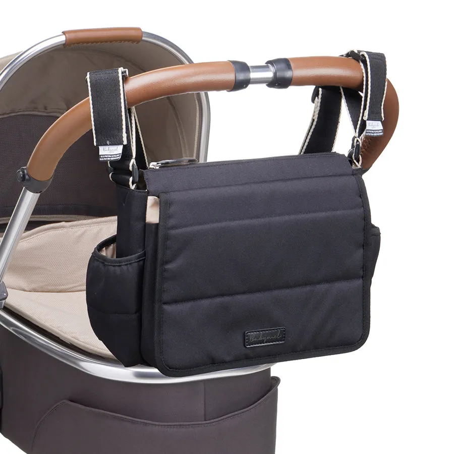 Eco Stroller Organiser Black Quilt