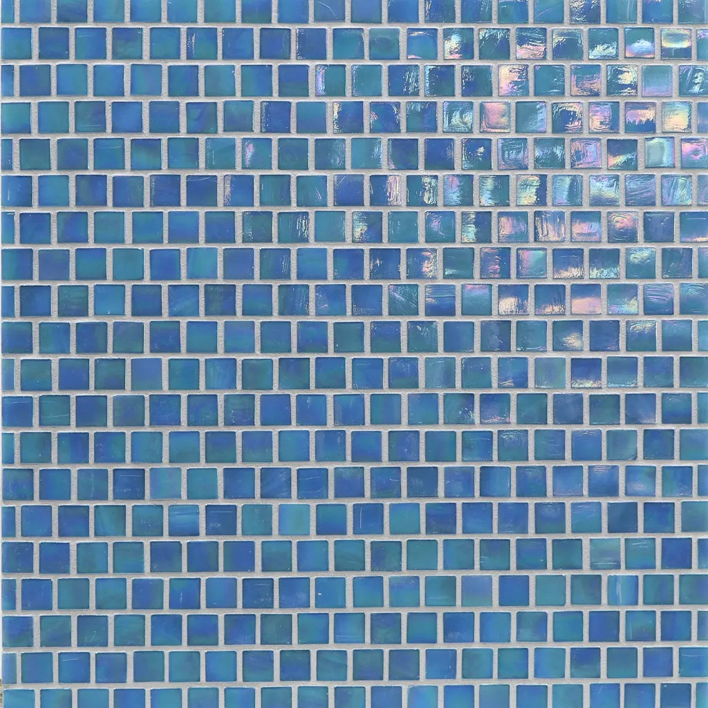 Electric Blue, 5/8" x 5/8" - Glass Tile