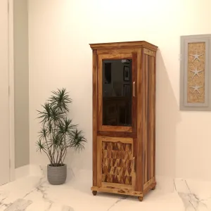 Elegant Classic Sheesham Finished Wooden Handmade Storage Cabinet