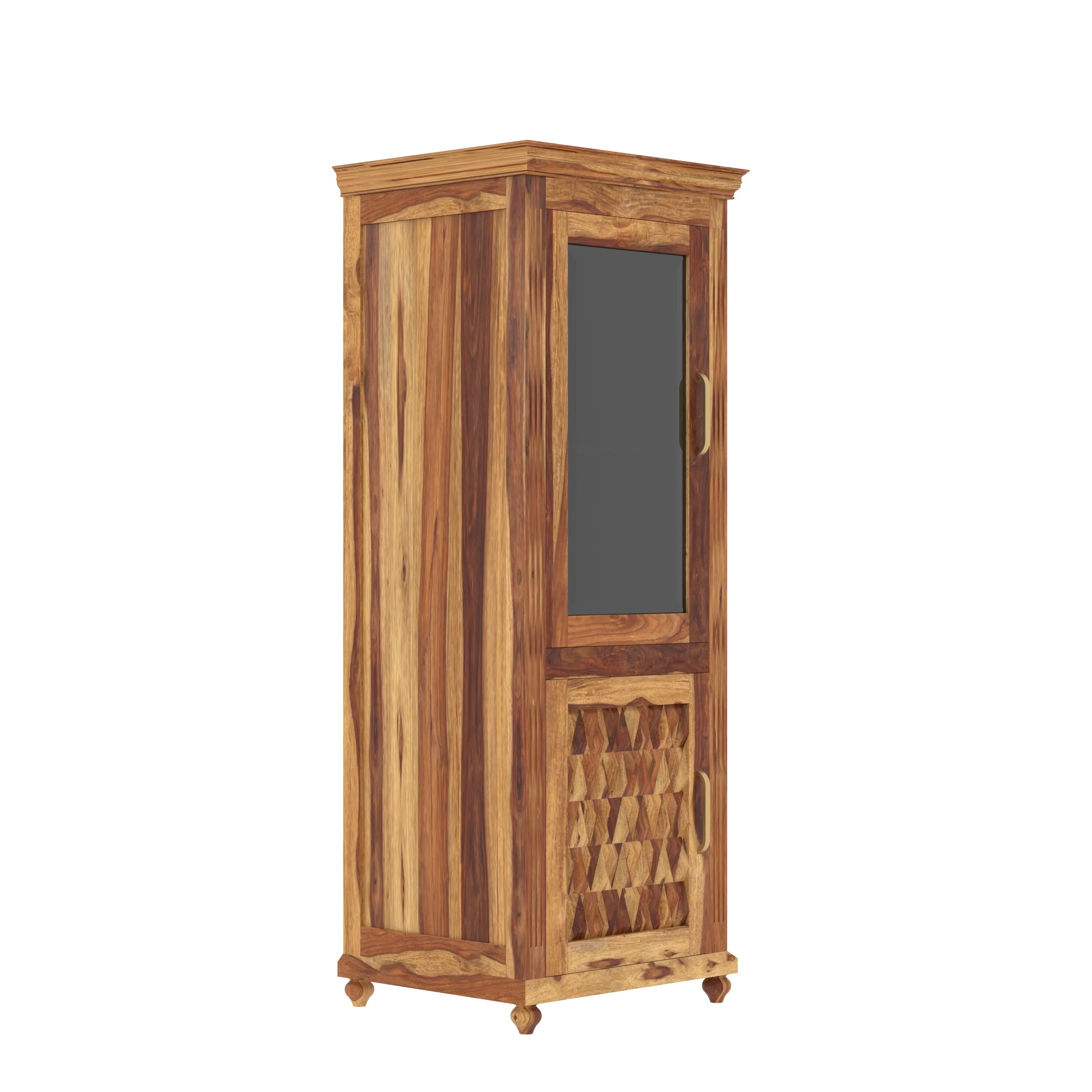 Elegant Classic Sheesham Finished Wooden Handmade Storage Cabinet