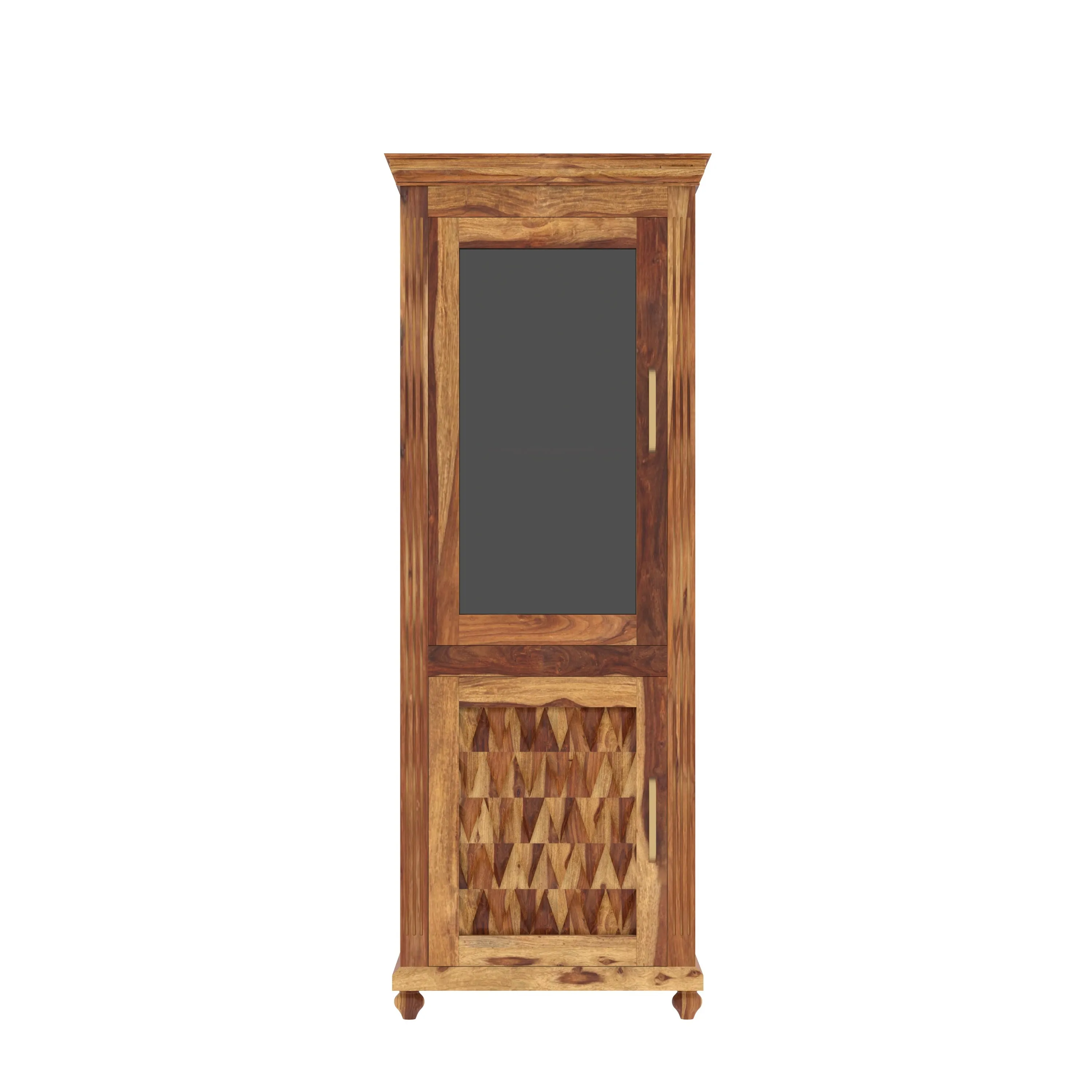 Elegant Classic Sheesham Finished Wooden Handmade Storage Cabinet
