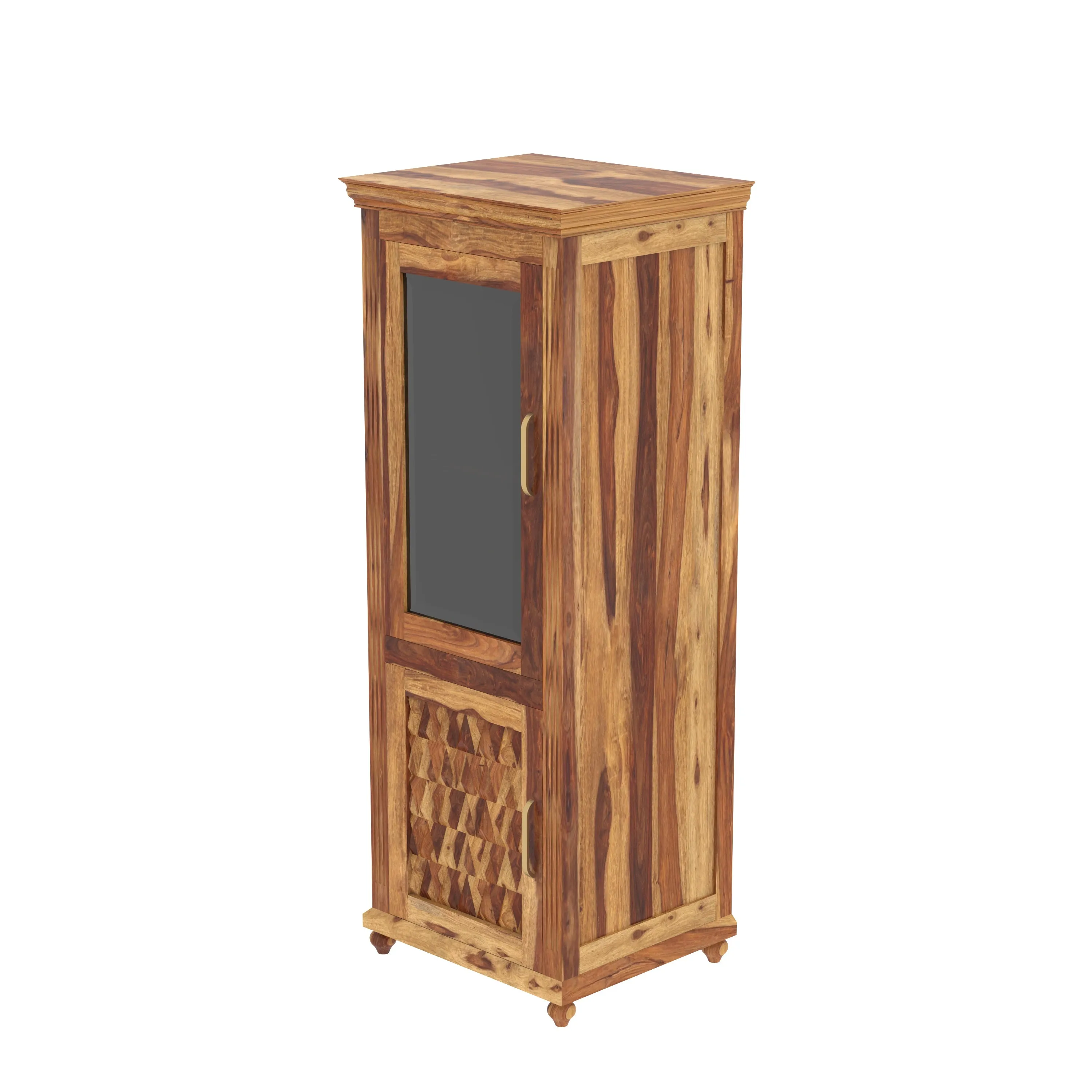 Elegant Classic Sheesham Finished Wooden Handmade Storage Cabinet