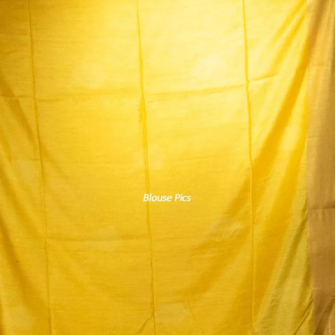 Elegant Yellow Kota Viscose Silk Saree