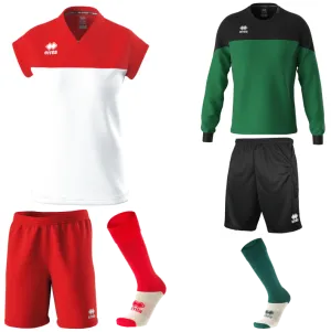 ERREA BESSY WOMENS KIT BUNDLE WHITE RED