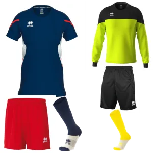 ERREA CORINNE WOMENS KIT BUNDLE NAVY WHITE RED
