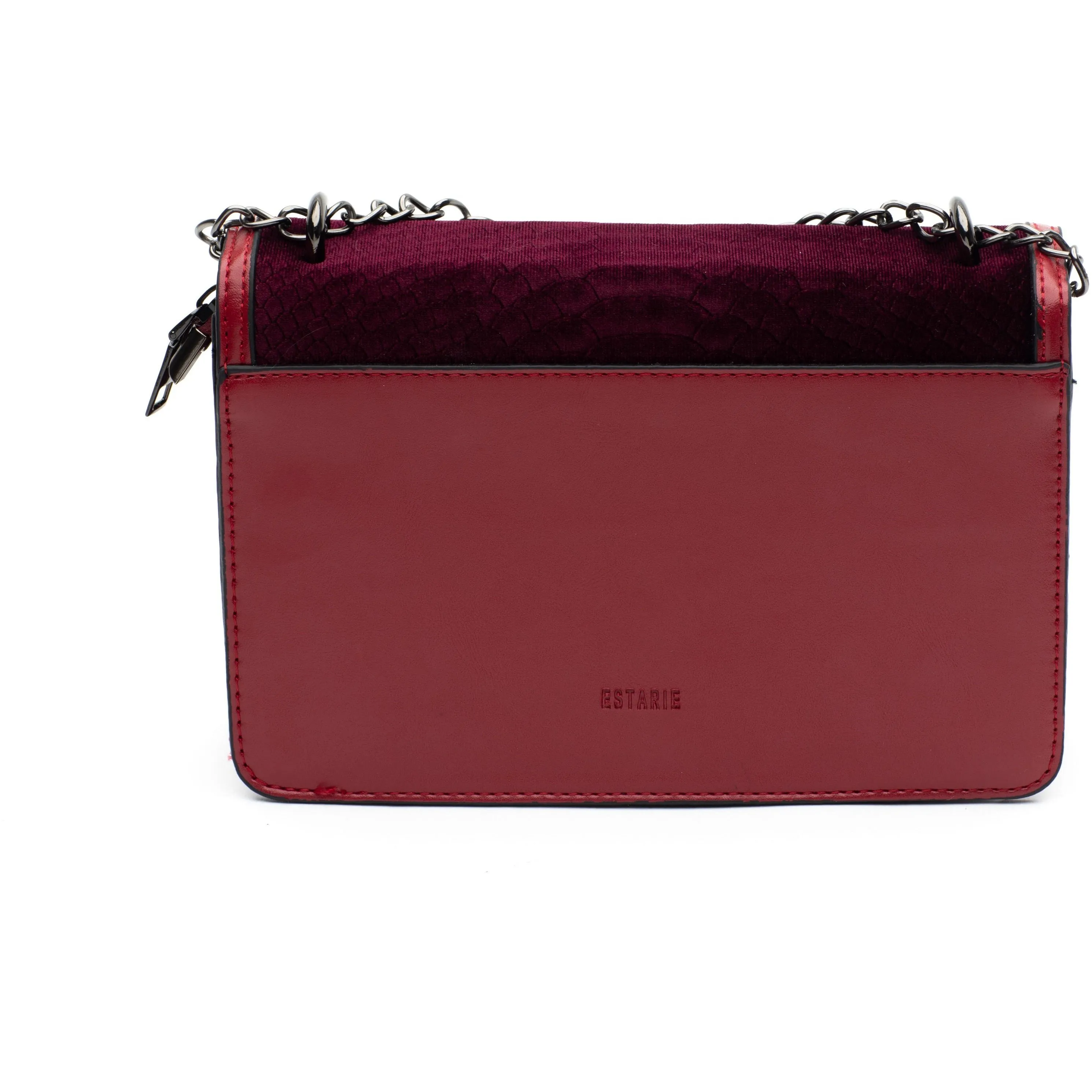 ESTARIE RUBY VELVET CROSSBODY BAG