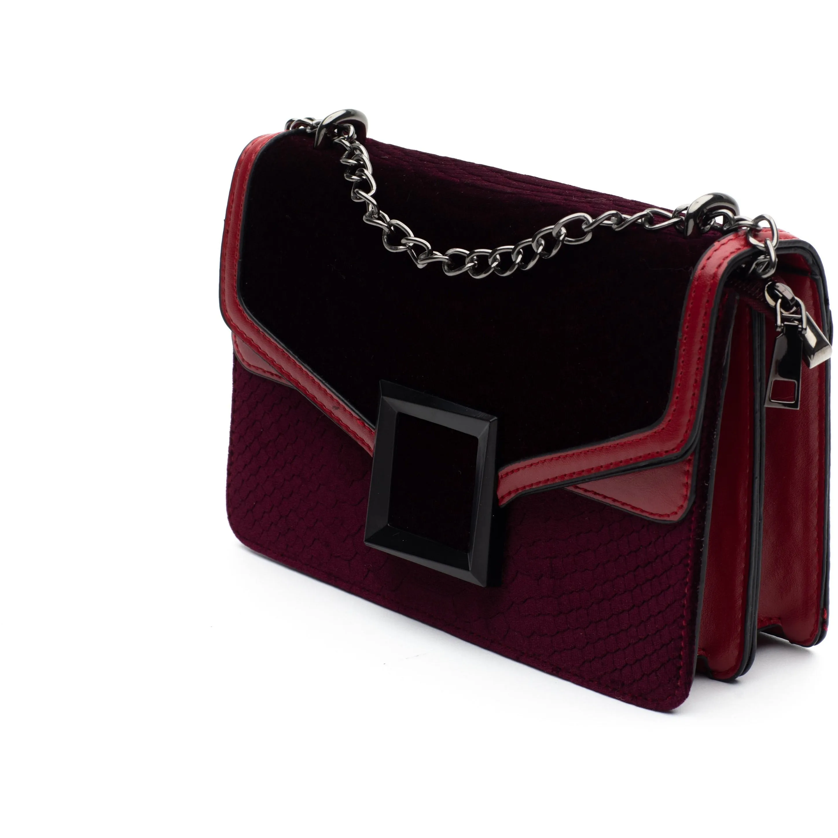 ESTARIE RUBY VELVET CROSSBODY BAG