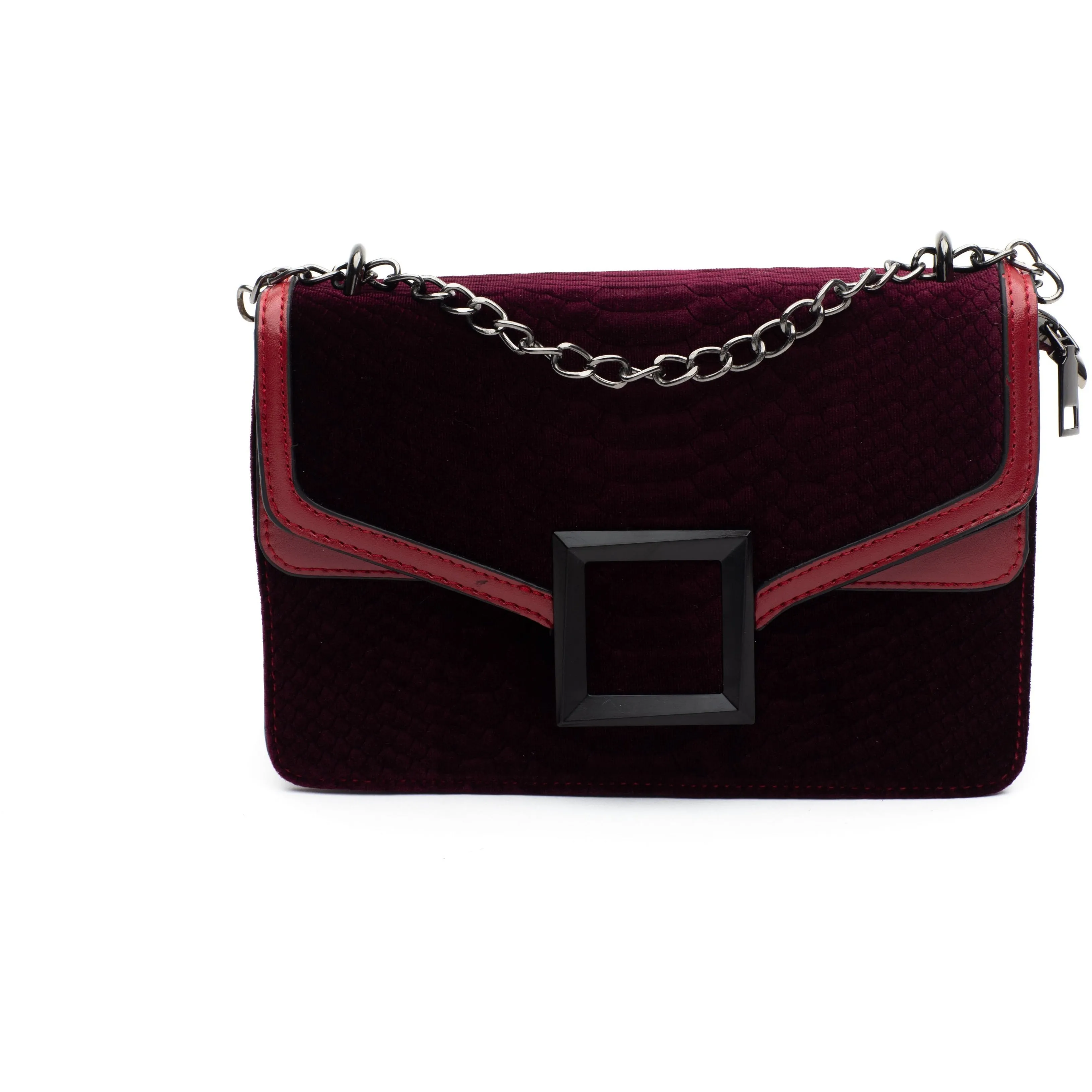 ESTARIE RUBY VELVET CROSSBODY BAG
