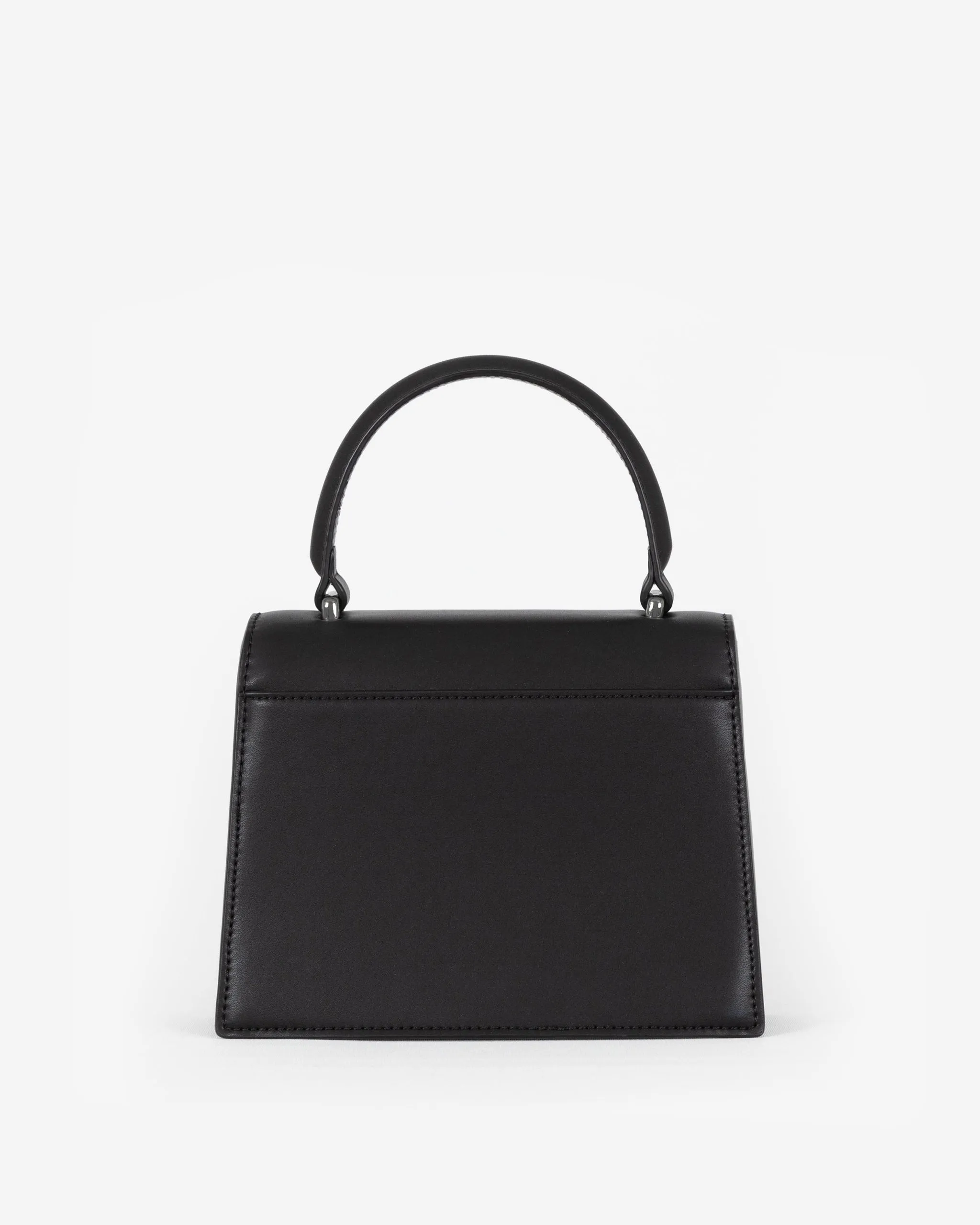 Evening Bag in Black/Gunmetal with Personalised Hardware