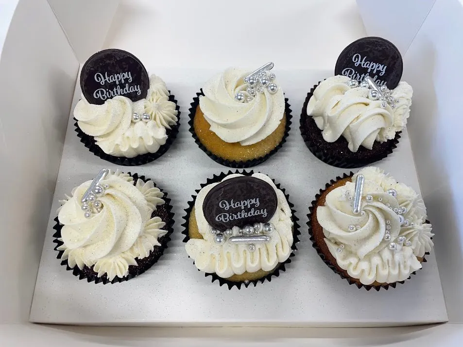 'Fancy' Happy Birthday Cupcakes